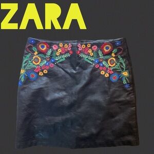 Zara Faux Leather Skirt